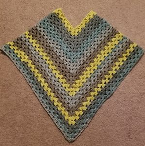 Handmade crochet poncho